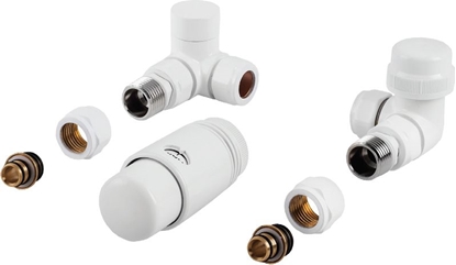 Attēls no Perfexim Komplet termostatyczny PHA-037W osiowy LEWY biay+ zczki (20-037-0000-001)