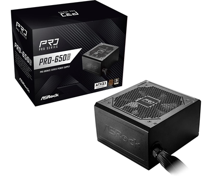 Attēls no Power Supply|ASROCK|ATX|PC|100 - 240 V|650 W|PRO-650B