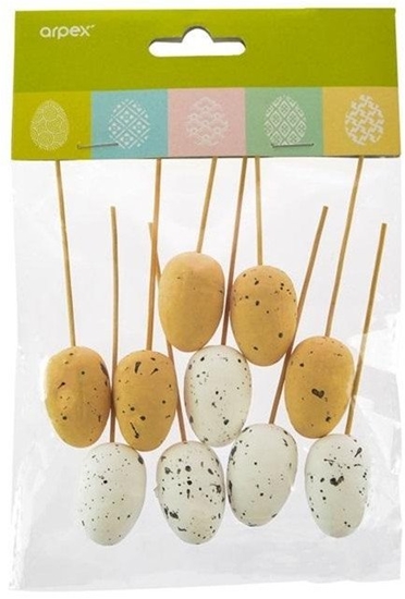 Изображение Przepiórcze jajka na piku 10szt MIX EDUKAMP