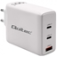 Picture of Qoltec GaN 100W charger| 5-20V | 1.5-5A | 2 x USB-C PD | 1x USB QC 3.0 | White