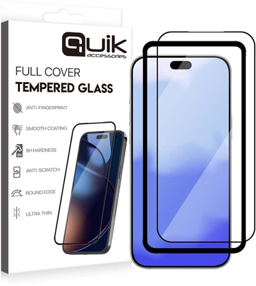 Picture of Quik Accessories Full Cover Tempered Glass for Samsung Galaxy S26 Plus
