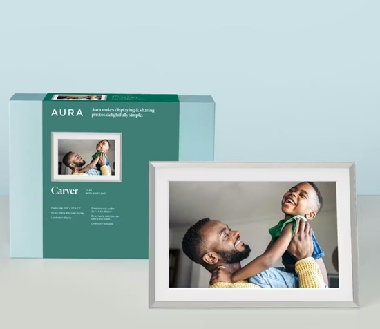 Picture of Ramka cyfrowa AURA Frames Carver Mat - Cyfrowa ramka na zdjcia - 25.7 cm (10.1") - 1280 x 800 - clay with white mat