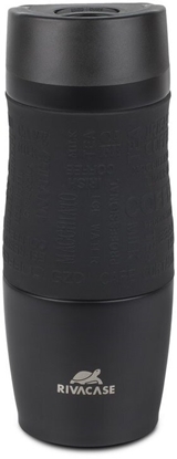 Attēls no RivaCase Black matt Vacuum travel mug, 0.38l