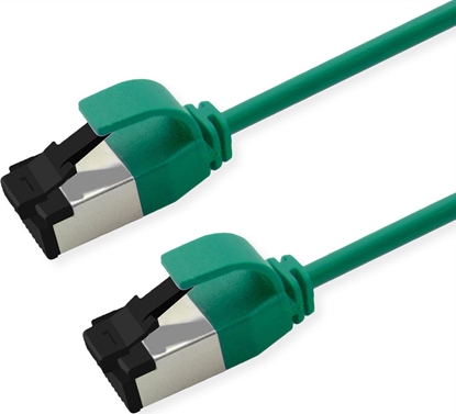 Изображение Roline S/FTP Patch Cord Cat. 8.1 (Class I), LSOH, Slim, PoE, green, 0.3 m