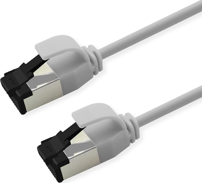 Изображение Roline S/FTP Patch Cord Cat. 8.1 (Class I), LSOH, Slim, PoE, white, 3 m