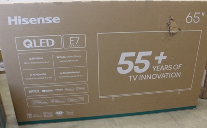 Изображение SALE OUT. Hisense 65E7Q 65" (164 cm) UHD QLED Smart TV | SALE OUT. Hisense UHD QLED Smart TV | 65E7Q | 65" | Smart TV | VIDAA OS | UHD | Black | DAMAGED PACKAGING