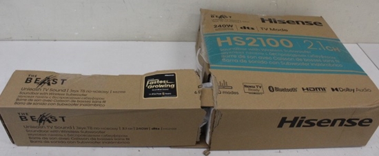 Изображение SALE OUT. Hisense HS2100 Soundbar System | Hisense Soundbar System | HS2100 | USB port | DAMAGED PACKAGING | AUX in | Bluetooth