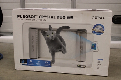 Attēls no SALE OUT. PETKIT Purobot Crystal Duo with Camera Self-Cleaning Cat Litter Box | White | DAMAGED PACKAGING
