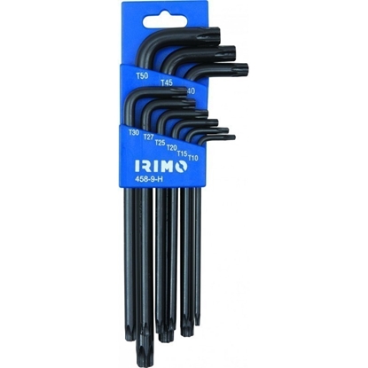 Изображение Seškanšu atslēgu komplekts Irimo; T10-T50; 9 gab.