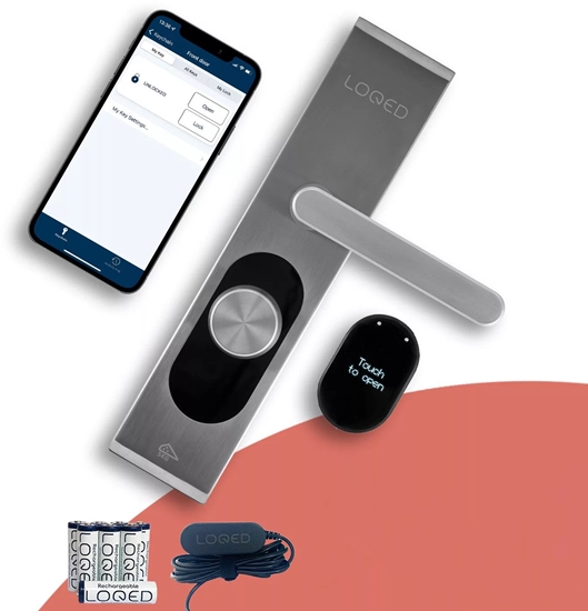 Picture of Shelly Plug&Play "LOQED Touch Smart Lock Stainless Steal" Smartes Türschloss