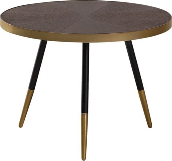 Изображение Beliani Stolik kawowy brzowo-zoty Ramona