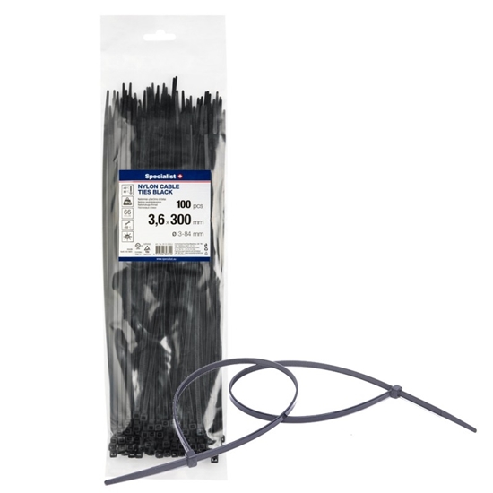 Изображение Siksna Specialist 81/3-3302J; 3,6x300 mm; 100 gab.; melns