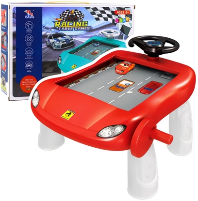 Изображение Symulator Jazdy Manualny Stolik Edukacyjny Czerwony