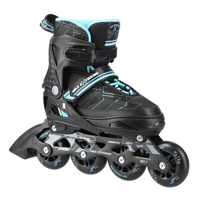 Picture of Skrituļslidas NA11002 BLACK / BLUE M (35-38) IN-LINE NILS EXTREME