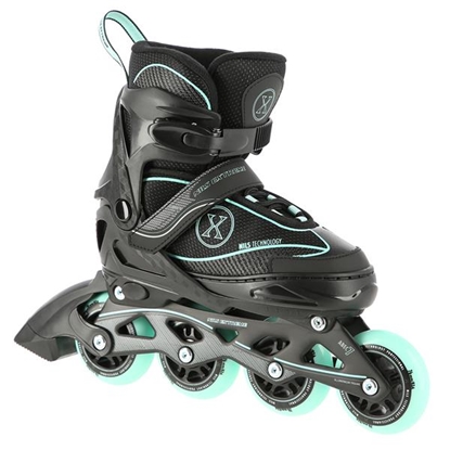 Picture of Skrituļslidas NA11008 BLACK-MINT L (39-42) IN-LINE SKATES NILS EXTREME