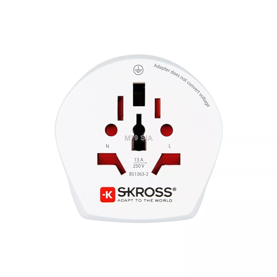 Picture of Skross Combo World to Australia / China  balta - Adapteris