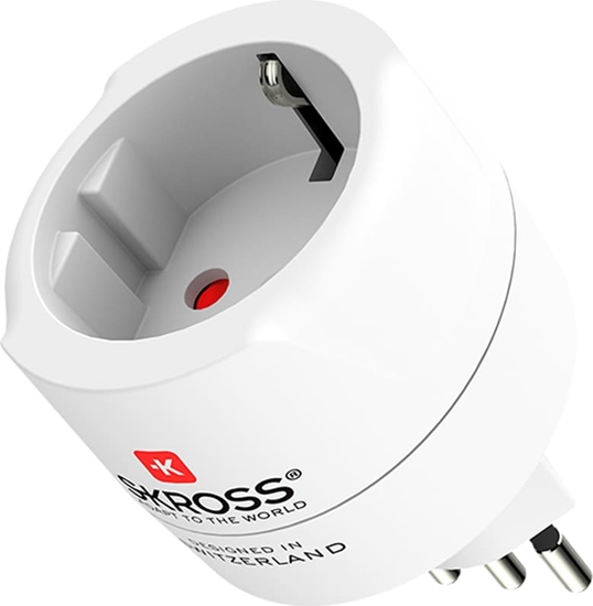 Изображение Skross Europe to Switzerland + Italy + Brazil Travel Adapter
