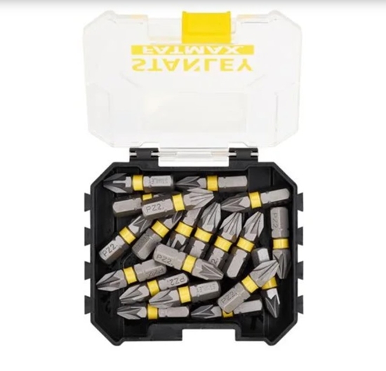 Изображение Skrūvgriežu uzgaļu komplekts Stanley STA88568-XJ; PZ2; 20 gab.