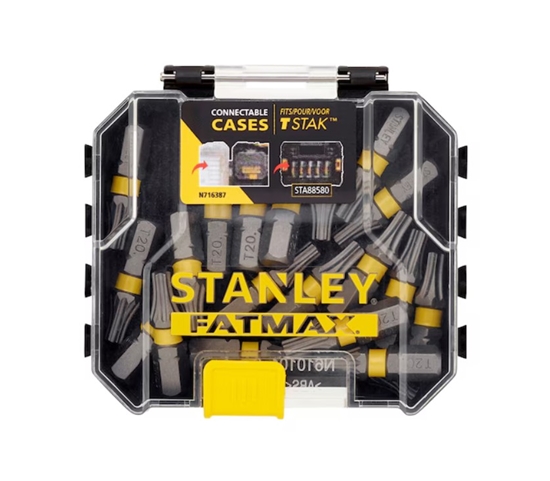 Изображение Skrūvgriežu uzgaļu komplekts Stanley STA88570-XJ; T25; 20 gab.