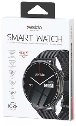 Изображение Smartwatch Yesido IO28 Smartwatch BT5.2 300mAh IP67 BLACK / CZARNY
