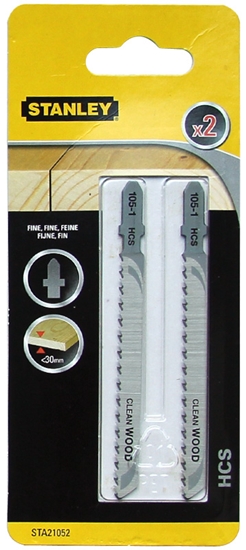 Picture of Stanley Brzeszczoty do wyrzynarki T 2szt. do drewna PVC STA21052