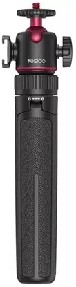 Изображение Statyw Yesido SF26 Tripod z uchwytem na kamer i lamp dowietlajc <65cm, CZARNY