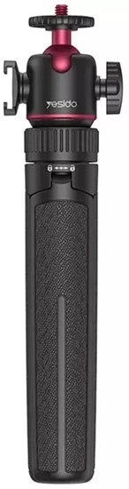 Изображение Statyw Yesido SF26 Tripod z uchwytem na kamer i lamp dowietlajc <65cm, CZARNY