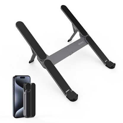 Изображение Stojak na laptopa kompaktowy składany 314 mini szary