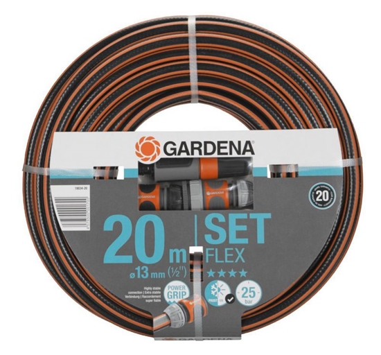 Picture of Šļūtene ar savienotājiem Gardena Comfort Flex 18034-20; 20 m; 13 mm