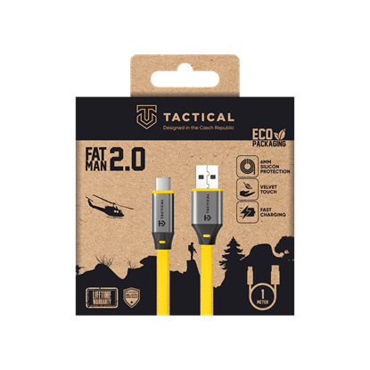 Изображение Tactical Fat Man 2.0 USB-A/USB-C Cable 1m / yellow