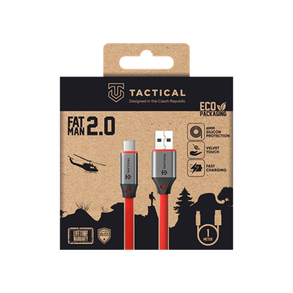 Изображение Tactical Fat Man 2.0 USB-A/USB-C Cable 1m / red