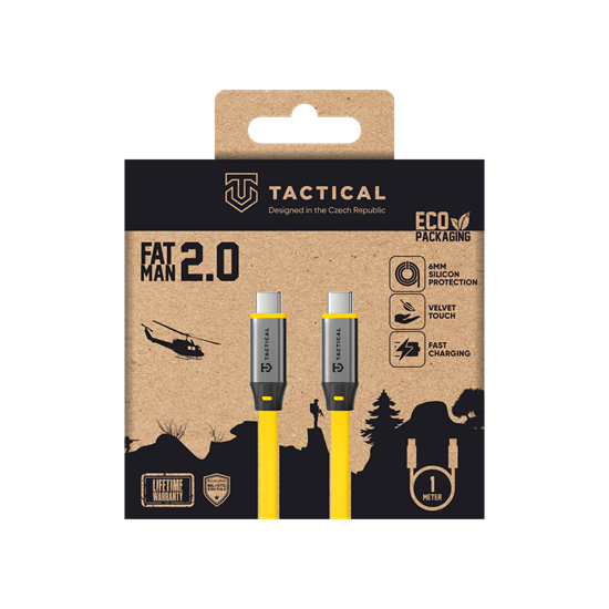 Изображение Tactical Fat Man 2.0 USB-C/USB-C Cable 1m / yellow