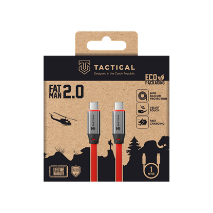 Изображение Tactical Fat Man 2.0 USB-C/USB-C Cable 1m / red