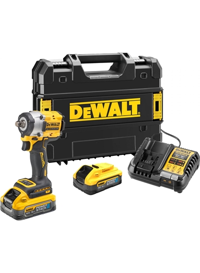 Изображение Dewalt KLUCZ UDAROWY 1/2" 18V DCF921P2T 406Nm 2x5,0Ah POWERSTACK TSTAK PIERCIE