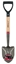 Attēls no Truper small round point shovel with wooden shaft D-grip handle, 72cm