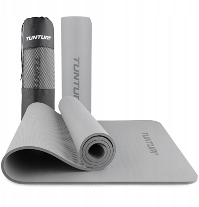 Изображение Tunturi Mata do jogi TUNTURI YOGA & FITNESS MAT 8 MM (Kolor: Szary)