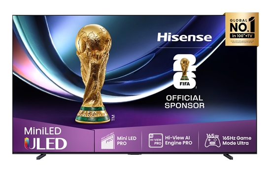 Изображение TV Set|HISENSE|100 "|4K Ultra HD|3840 x 2160 pixels|Flat|16:9|ULED|100U7QPRO