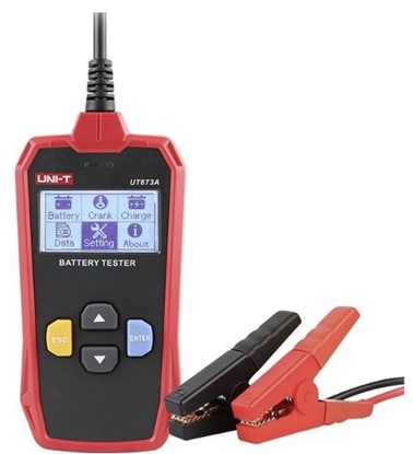 Attēls no UNI‑T UT673A Car Battery Tester