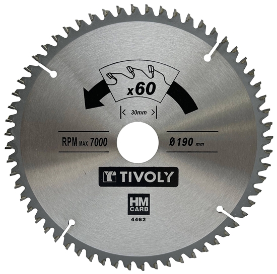 Picture of Universālais griešanas disks Tivoly XT50514004462; 190x1,7x30 mm; Z60