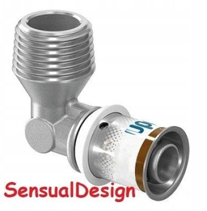 Attēls no Uponor Uponor S-Press PLUS kolano z gwintem zewn. 25-R1MT