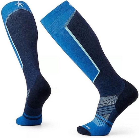 Picture of U'S Ski Targeted Cushion OTC Socks, J96 | laguna blue, XL