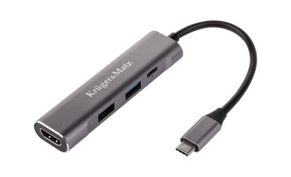 Изображение USB Type-C 3.1 adapteris (HUB) uz HDMI | USB 3.0 | USB 2.0 | USB-C portu