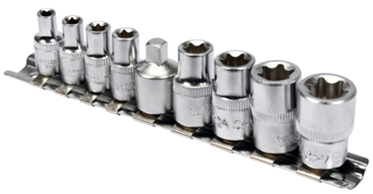 Attēls no Uzgaļu komplekts Yato YT-0520; 1/4'' + 3/8''; 9 gab.