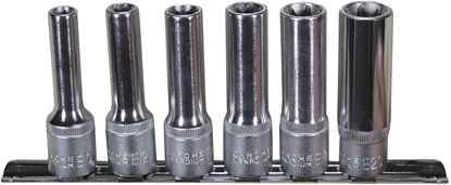 Изображение Uzgriežņa galviņu komplekts Condor Werkzeug C2106; 1/2''; E10-E20; 6 gab.