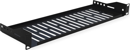 Изображение Value 19"-Fixed Shelf, 440 x 150mm, max. 10kg, 1U, U-Shape, black