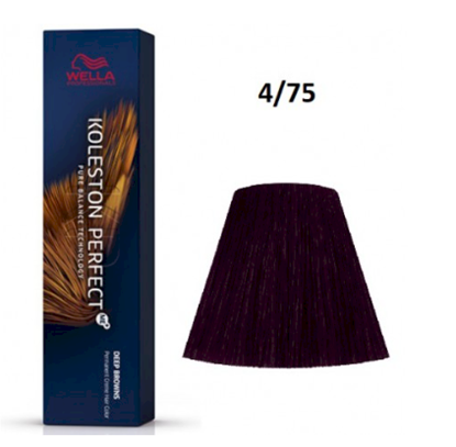 Attēls no Wella Professionals Koleston Perfect ME+ Deep Browns 4/75 Hair Color 60 ml