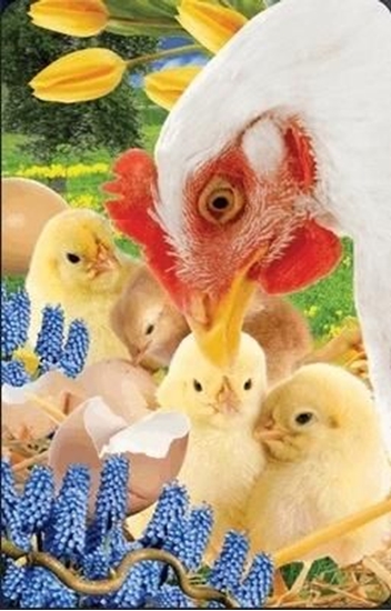 Изображение Worth Keeping Wielkanocne kurczaczki minikartka 3D