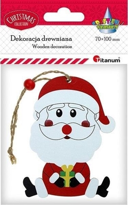 Picture of Zawieszka drewniana Mikoaj siedzcy 74x98mm