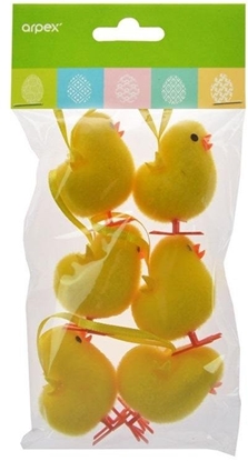Изображение Zawieszki wielkanocne kurczaczki 6szt EDUKAMP