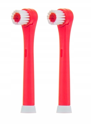 Picture of Zestaw 2 gówek do szczoteczki elektrycznej Psi Patrol Marshall czerwone